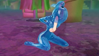 매력적인 3d 애니메이션 캐릭터, 게임 기반의 감각적인 성인 비디오
