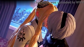 Music Enhances The Experience Of This 3d Double Penetration And Facial Cum Video