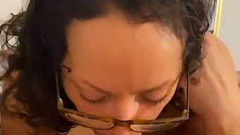 Mature Latina Anna Maria'S Uninhibited Oral Skills In Action