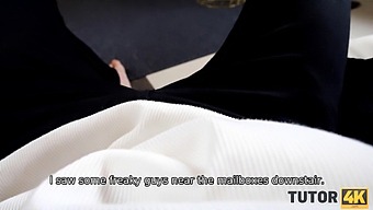 Tutor4k: Hilarious College Student Seduces Married Professor In White Hosiery