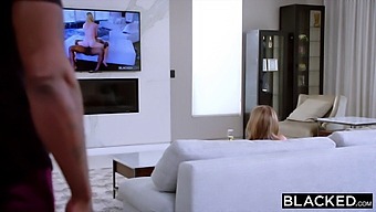 Blonde Babe Enjoys Bbc In Various Positions